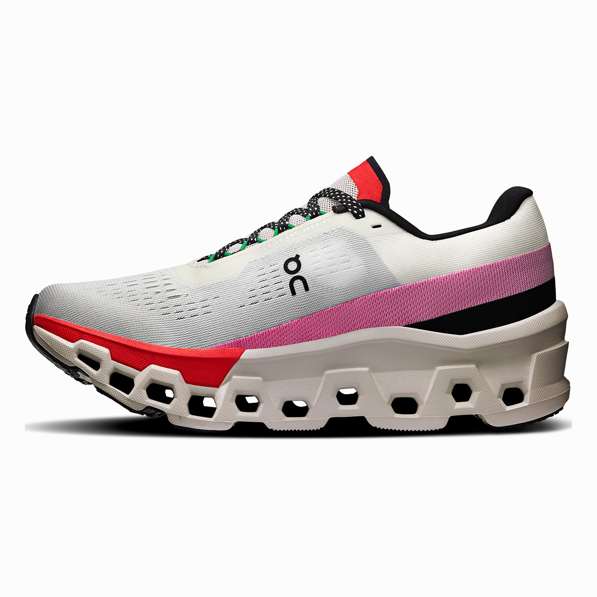 ON Cloudmonster 2 - Ivory - Red On Lifestyle Footwear