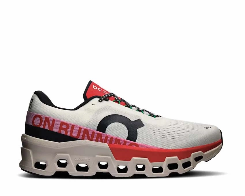 On Cloudmonster 2 "Ivory" on running shoes for women comfortable fit