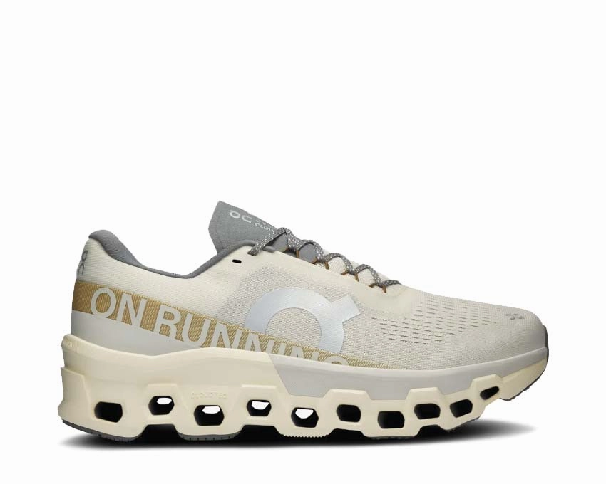 On Cloudmonster 2 W "Cream" on trail footwear rugged outdoor running shoes