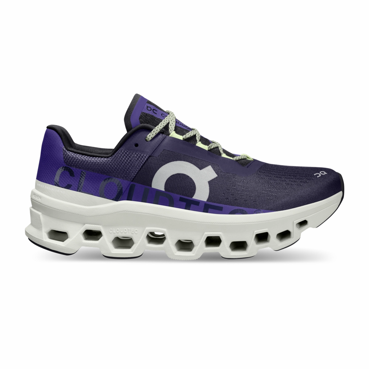 ON Cloudmonster - Acai - Aloe on running shoes breathable and fast