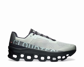On Cloudmonster "Glacier" on running shoes for women comfortable fit