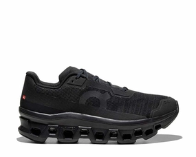 On Cloudmonster Void "Black" on running shoes for men lightweight support