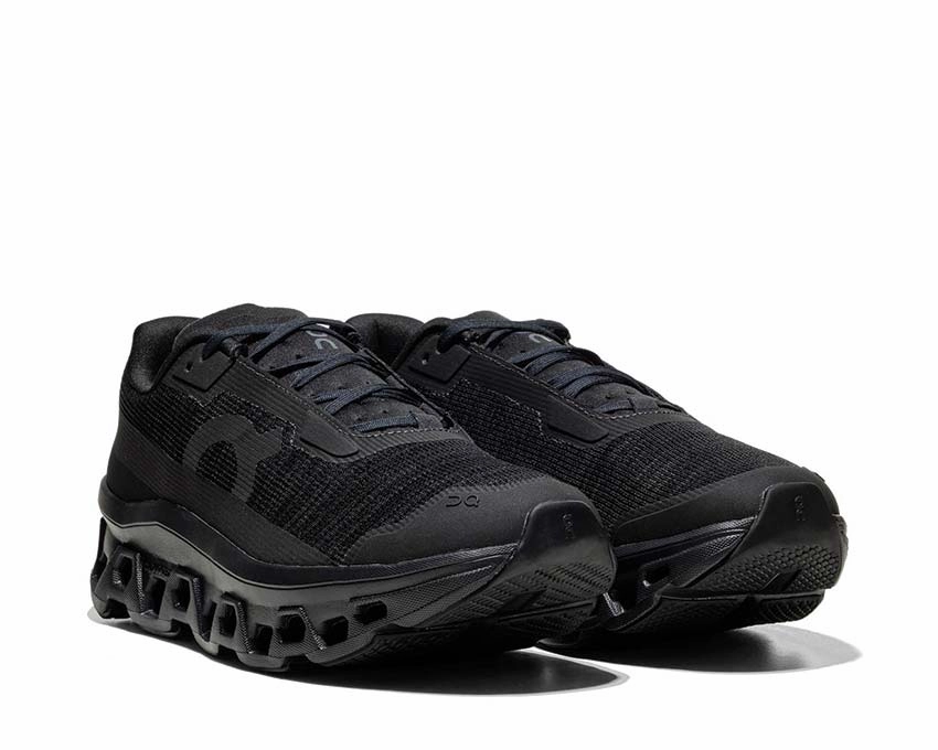 On Cloudmonster Void "Black" On Running Mens Shoes