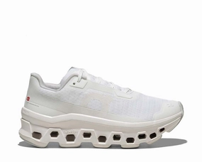 On Cloudmonster Void "White" on running shoes for women comfortable fit