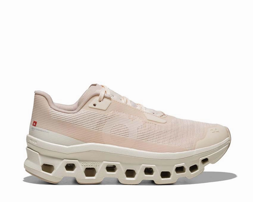 On Cloudmonster Void W "Ivory" on running shoes for women comfortable fit