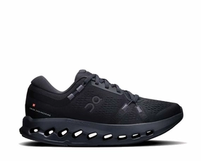 On Cloudsurfer 2 "Black" on running shoes for men lightweight support