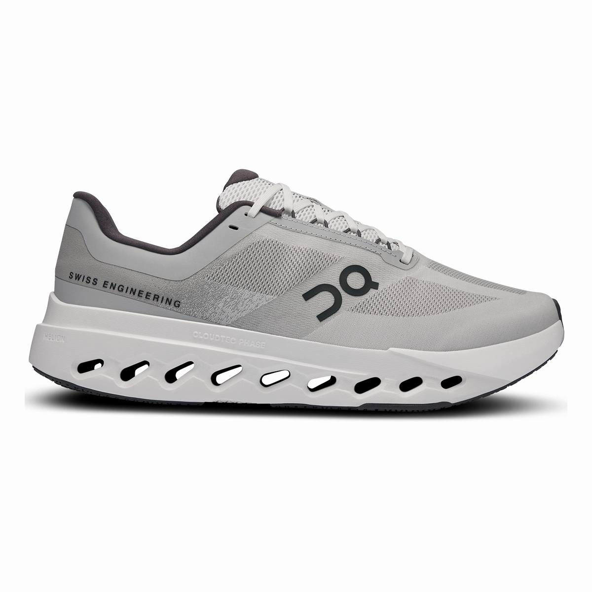 ON Cloudsurfer Next - Glacier - White on running shoes breathable and fast