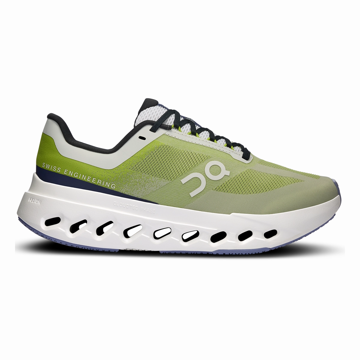 ON Cloudsurfer Next - Kiwi - Ivory on running shoes breathable and fast