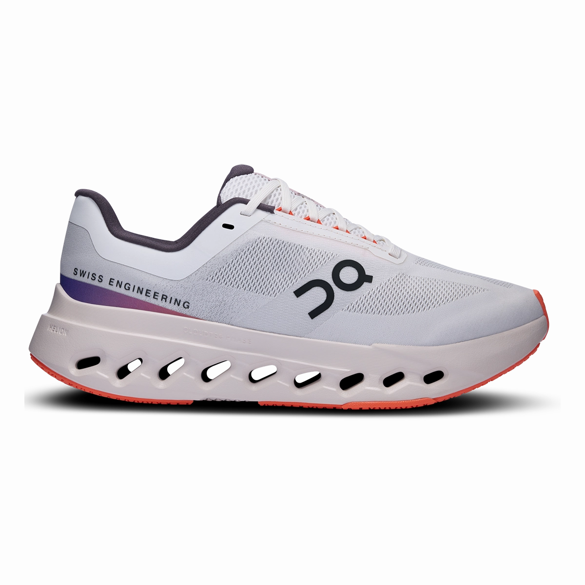 ON Cloudsurfer Next - White - Flame on running shoes breathable and fast
