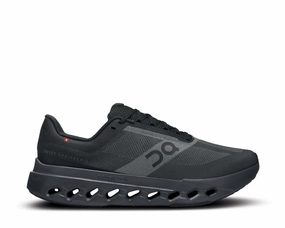 On Cloudsurfer Next "Black" on running shoes for women comfortable fit