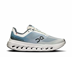 On Cloudsurfer Next W "Niagara" on trail footwear rugged outdoor running shoes