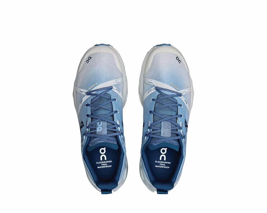 On Cloudsurfer Trail Waterproof "Glacier" On Running Mens Shoes