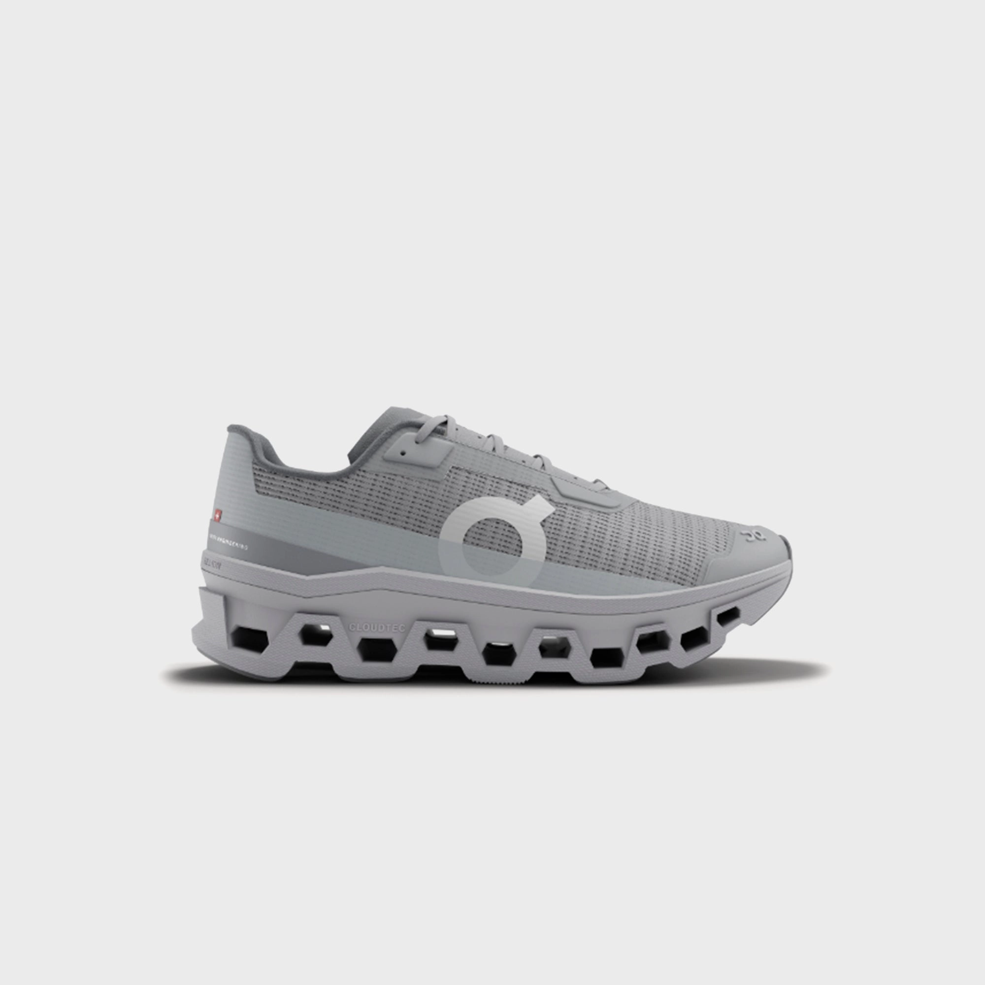 On Running Cloudmonster - Void Alloy / Glacier on running shoes durable and flexible