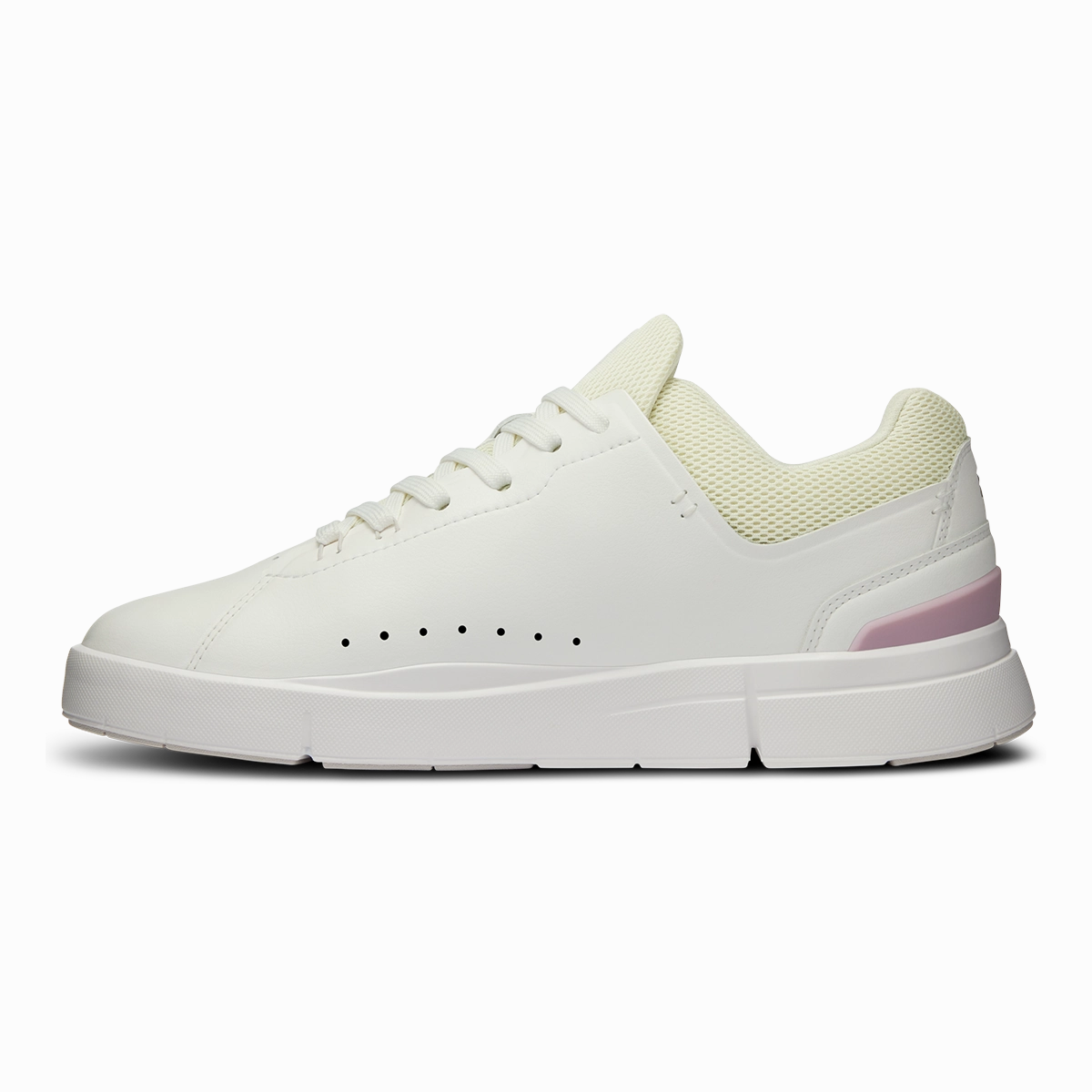 ON The Roger Advantage - White - Mauve On Lifestyle Footwear