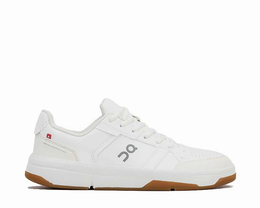 On The Roger Clubhouse "White Gum" on running shoes for women comfortable fit
