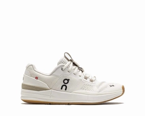On THE ROGER Pro "Ivory" on running shoes for women comfortable fit