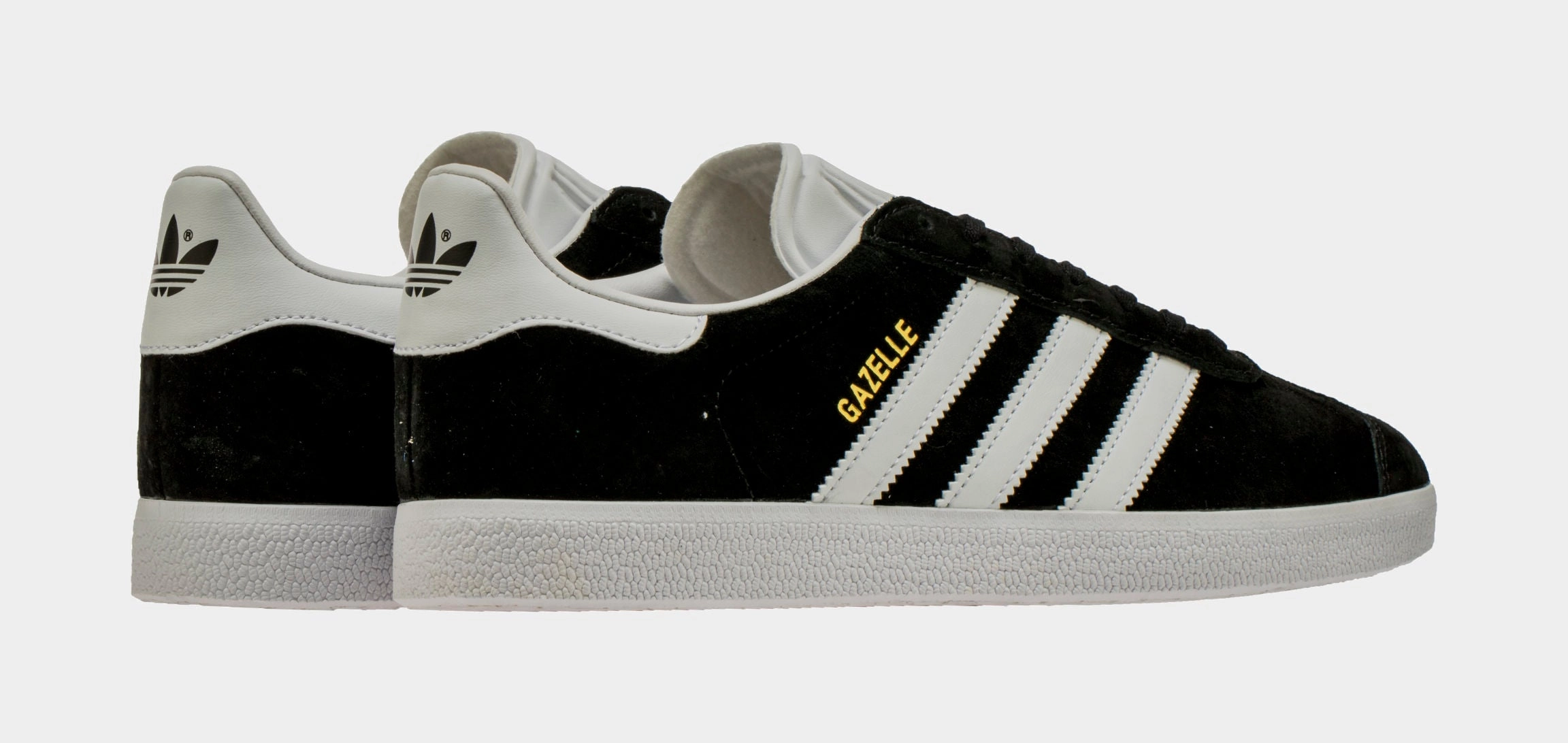 Originals Gazelle Low Mens Lifestyle Shoes (Black/White) Old-school fashion sneakers