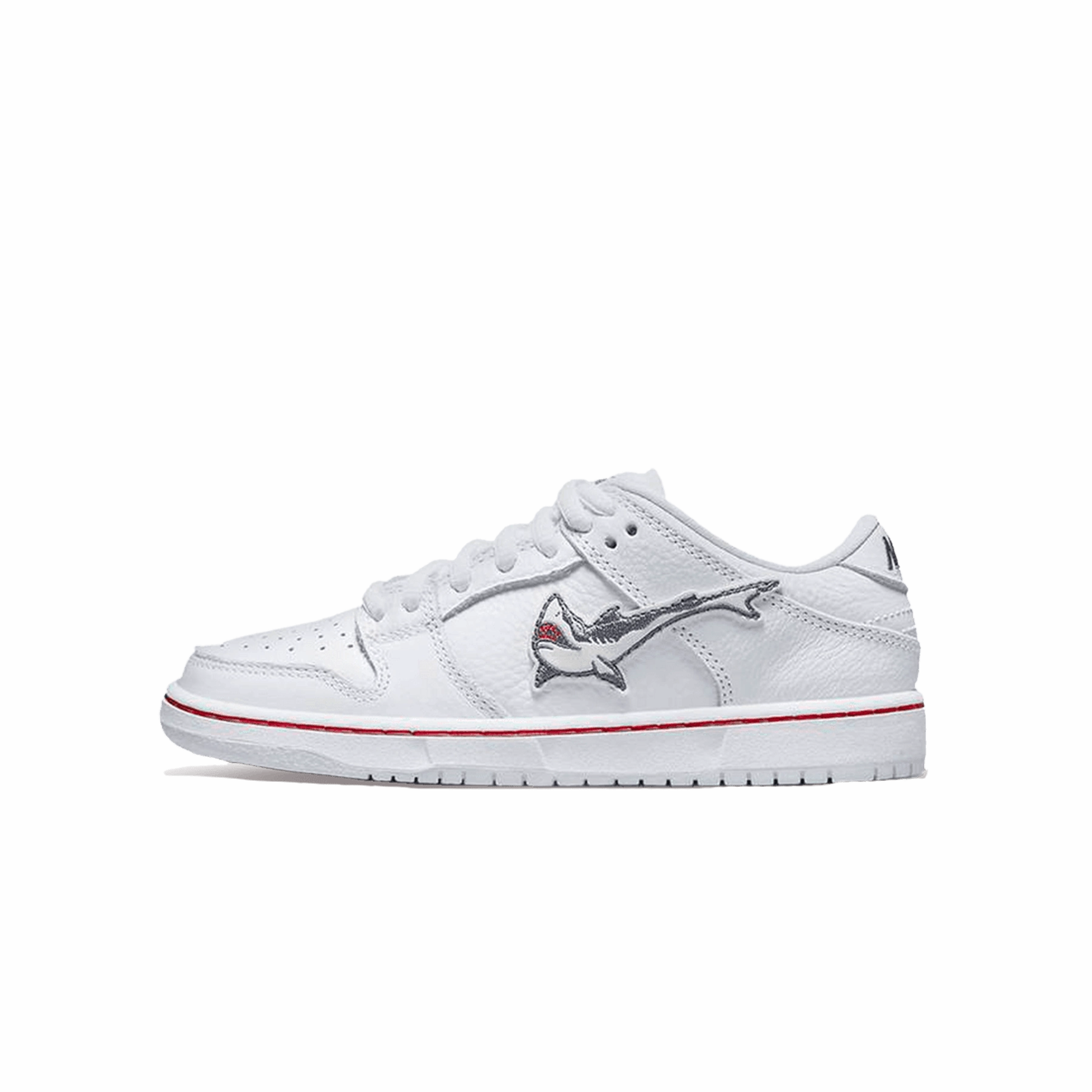 Oski x Dunk Low SB PS 'Great White Shark' Nike SB skate shoes with padded support and grip