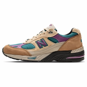 Palace x New Balance 991 Made in England 'Taos Taupe Grape' new balance 990 classic men's sneakers