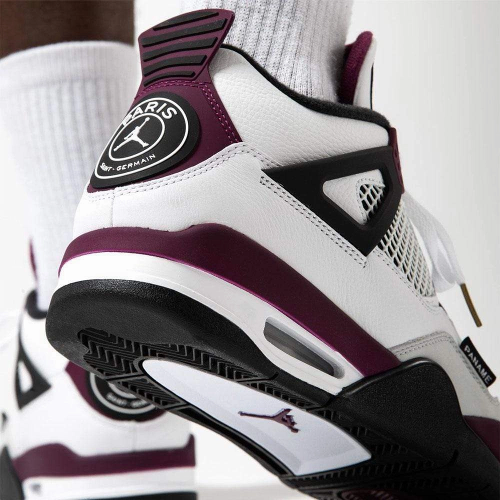 Paris Saint-Germain x Air Jordan 4 Retro 'Bordeaux' Air Jordan 4 retro basketball sneakers