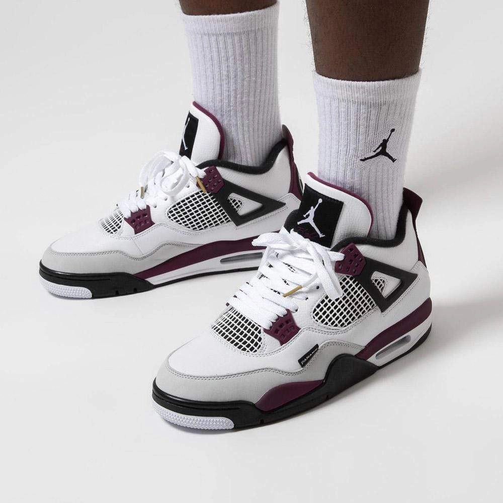 Paris Saint-Germain x Air Jordan 4 Retro 'Bordeaux' Air Jordan 4 retro basketball sneakers