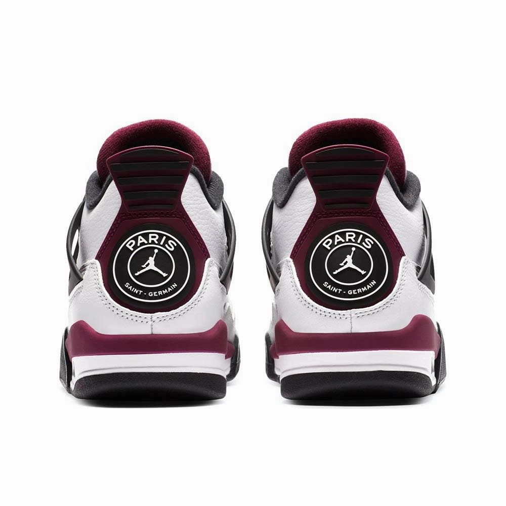 Paris Saint-Germain x Air Jordan 4 Retro GS 'Bordeaux' Air Jordan 4 retro basketball sneakers