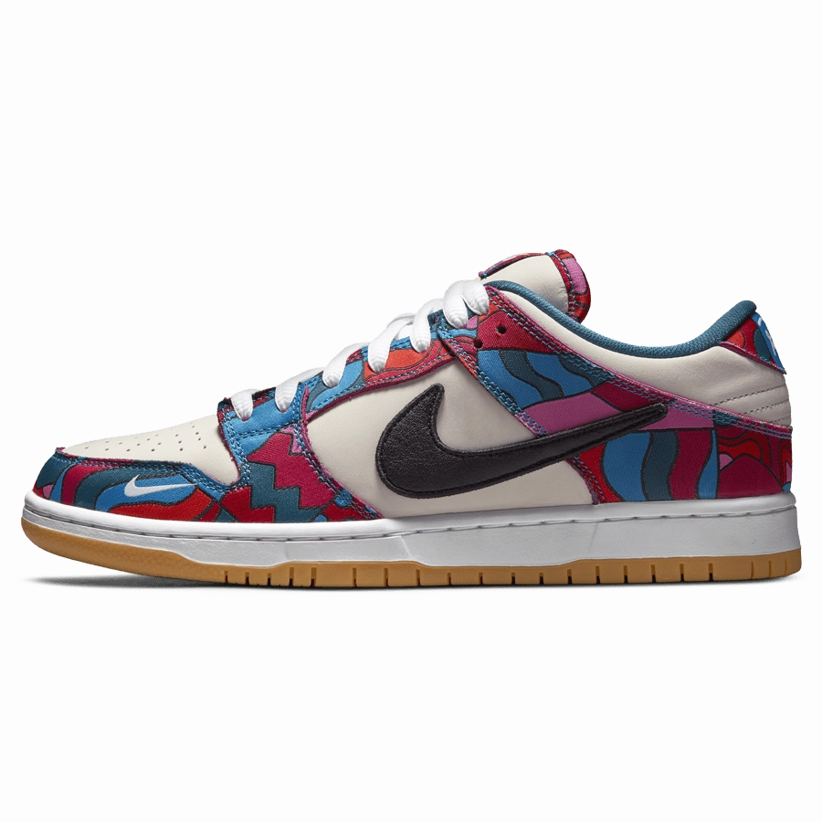 Parra x Nike Dunk Low Pro SB 'Abstract Art' Nike SB skate shoes with padded support and grip