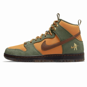 Pass~Port x Nike Dunk High SB 'Workboot' Nike SB skate shoes with padded support and grip