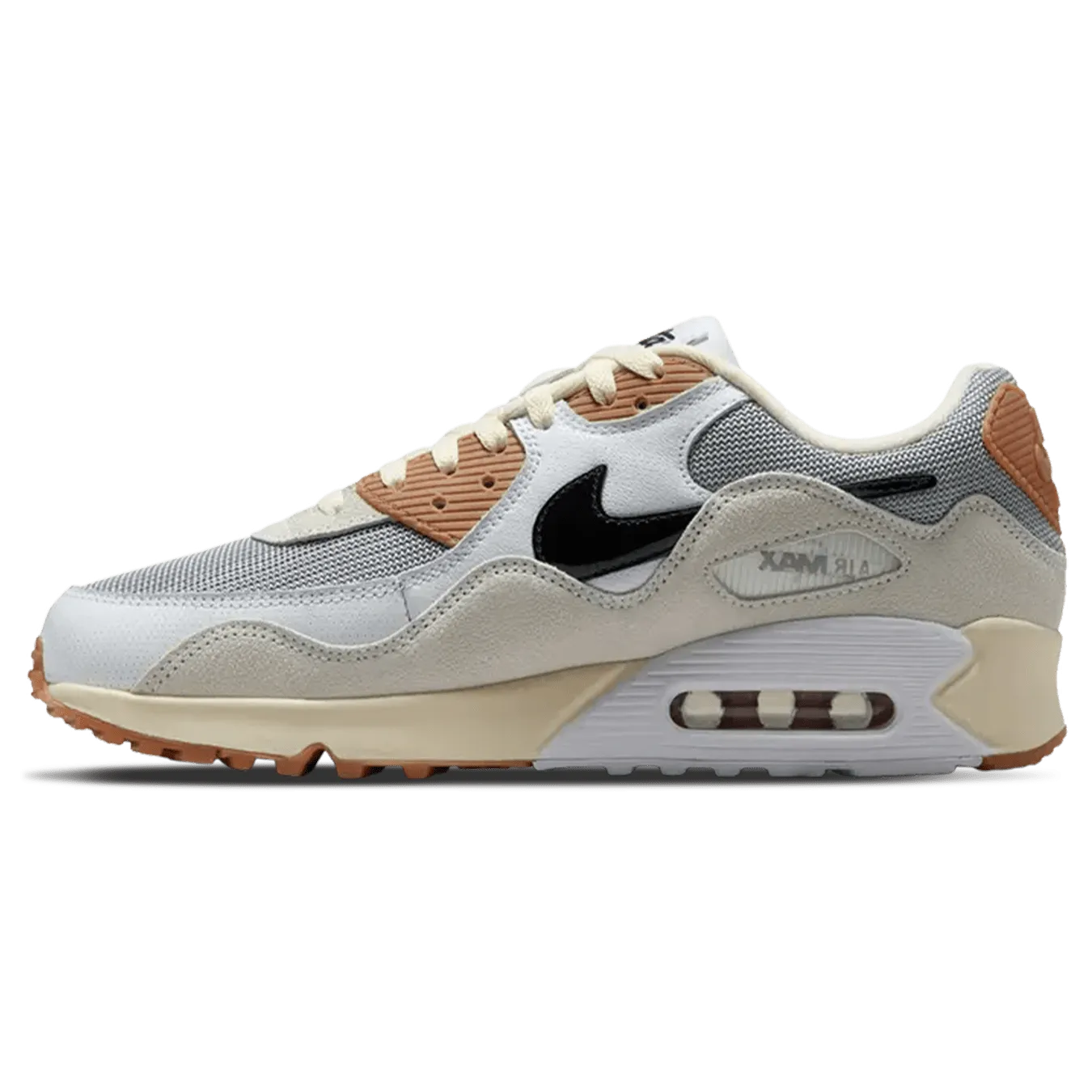 Patta x Nike Air Max 90 SP 'Particle Grey Coconut Milk' Nike Air Max lifestyle sneakers with sport details