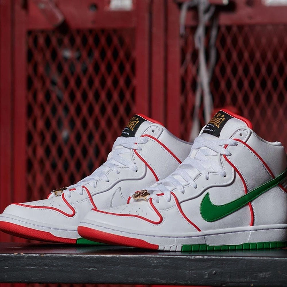 Paul Rodriguez x Dunk High Premium SB 'Boxing' Nike SB skateboarding shoes