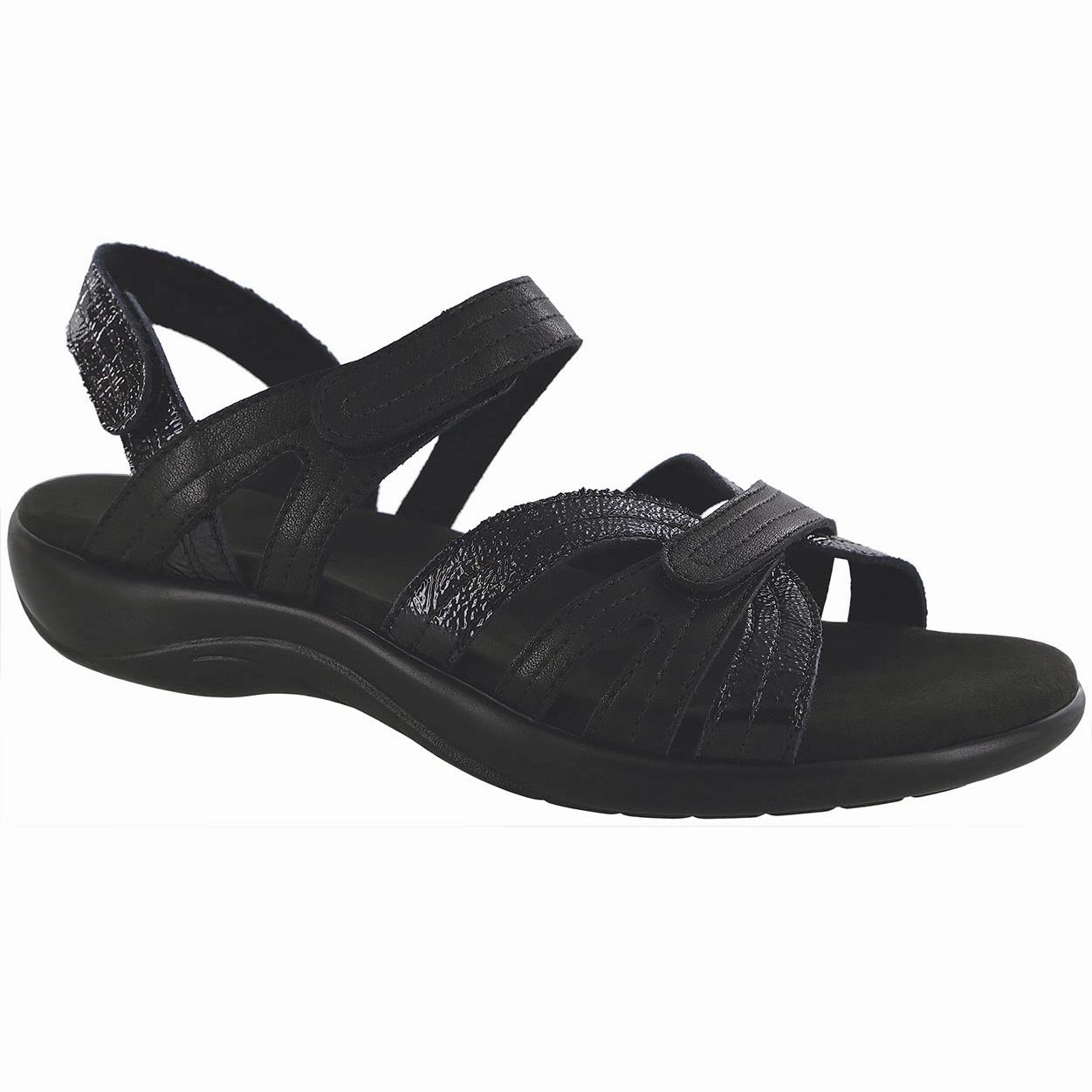 Pier - Black Sand SAS comfort walking shoes with supportive build