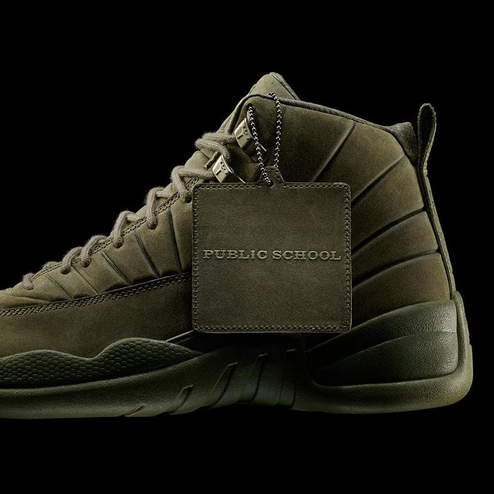 Public School x Air Jordan 12 Retro 'Milan' Iconic mid-cut heritage shoes