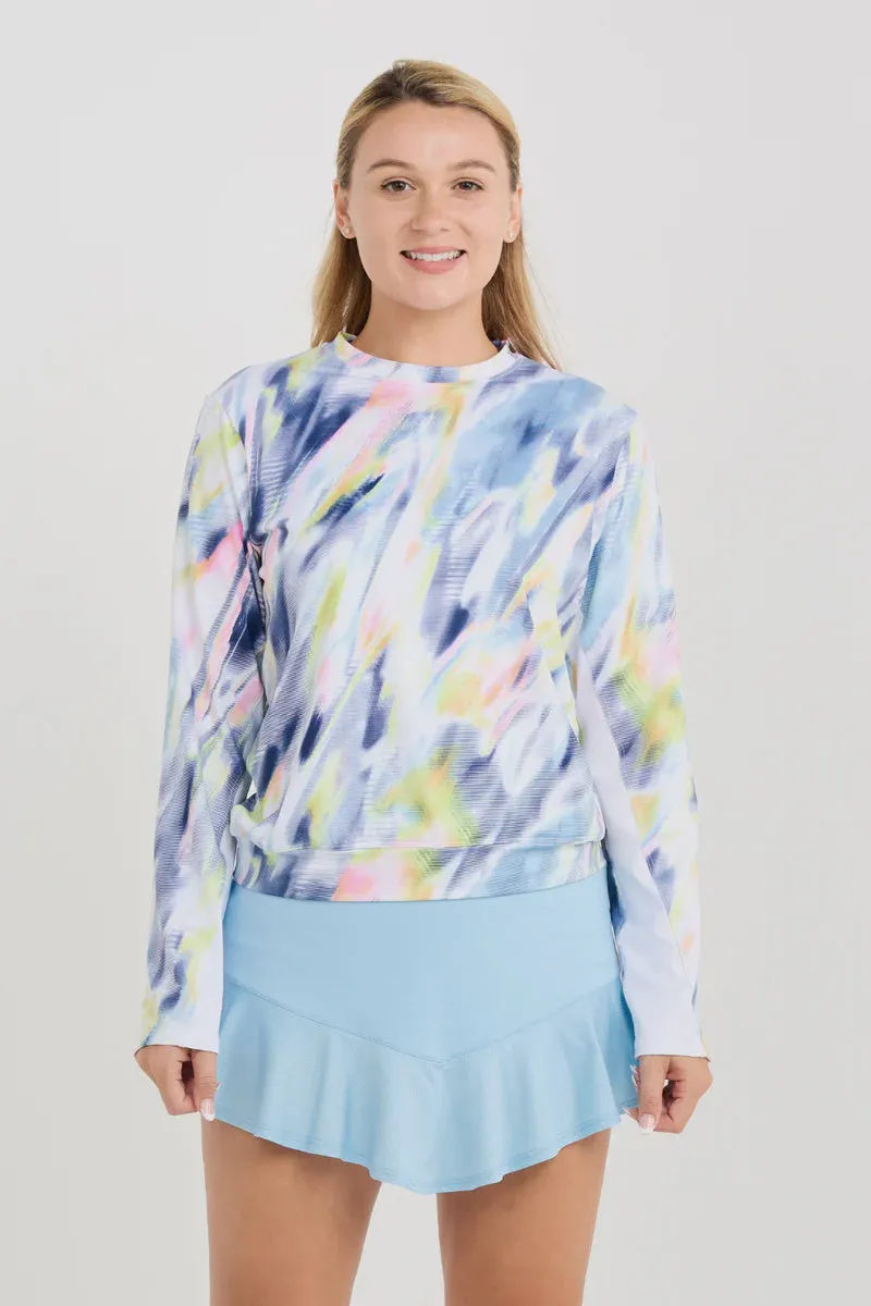 Pullover - Aurora Sky Women's Tennis Shirt Clothing Sofibella Women
