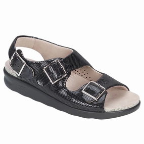 Relaxed - Black Snake SAS comfort walking shoes with supportive build