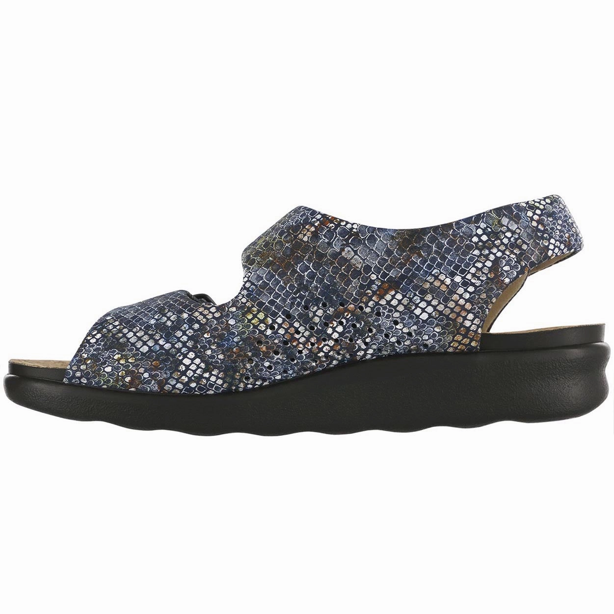Relaxed - Navy Multisnake SAS orthopedic comfort shoes