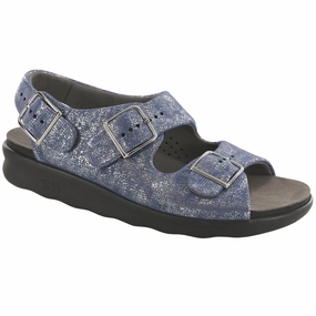Relaxed - Silver Blue SAS comfort walking shoes with supportive build