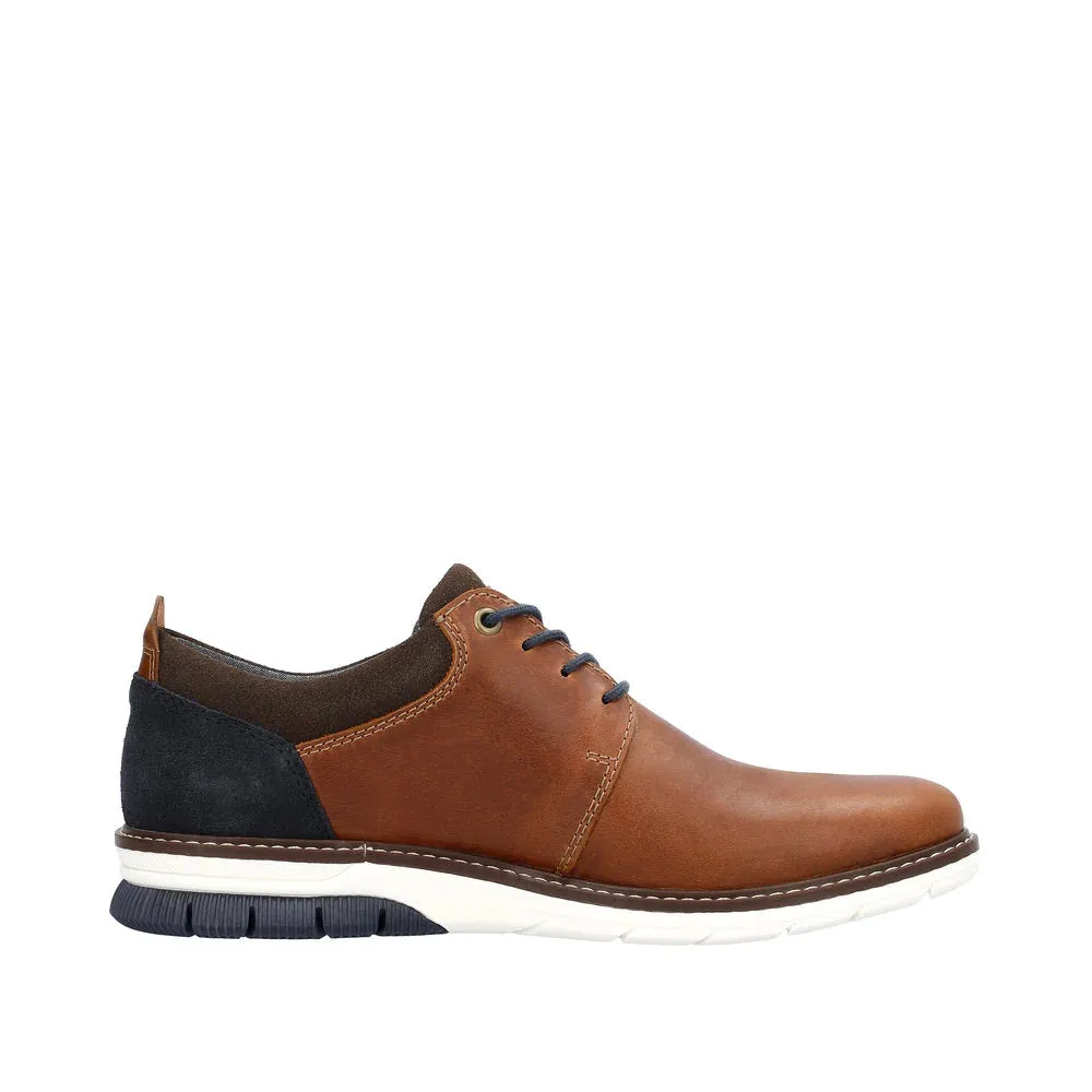 Rieker Shoes 14405-24 Lace Up Brown Multi