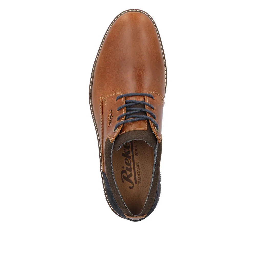Rieker Shoes 14405-24 Lace Up Brown Multi