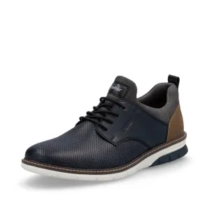 Rieker Shoes 14450-15 Navy Combination Bungee Lace