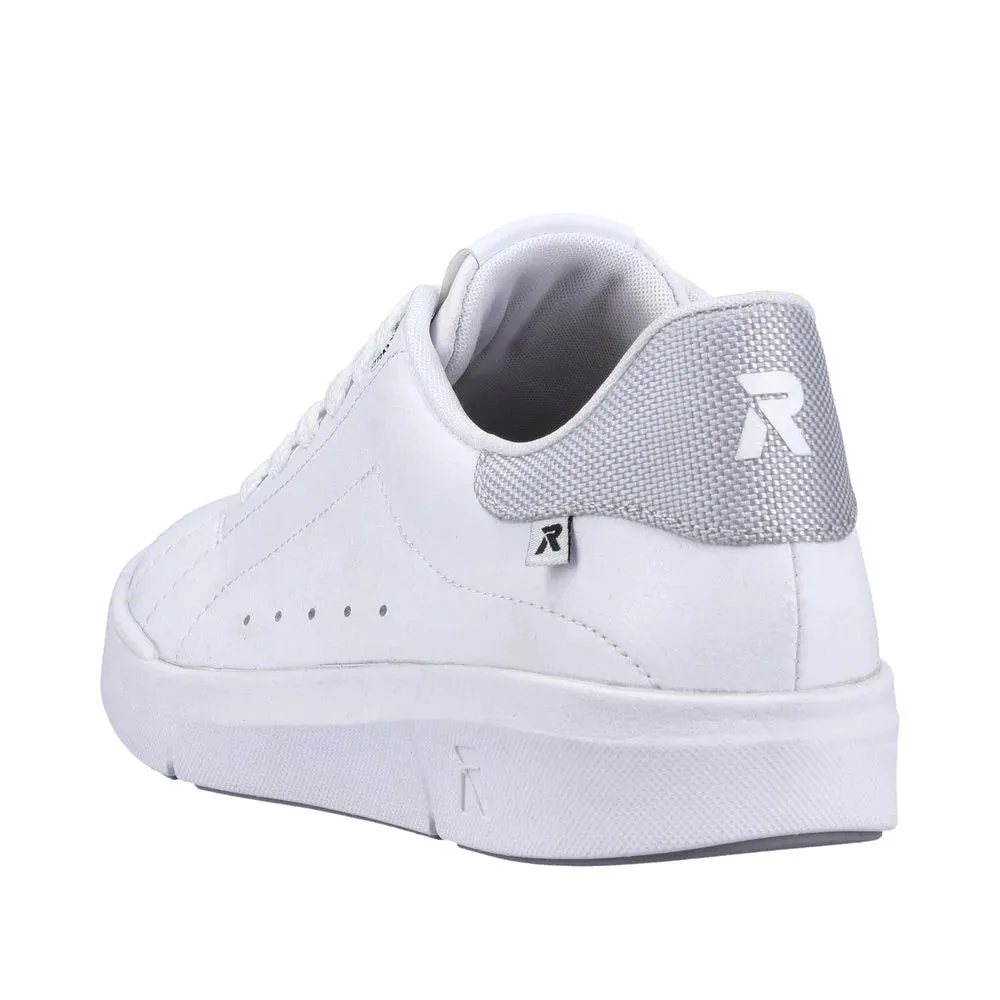 Rieker Shoes 41902-80 White Sneaker Lace