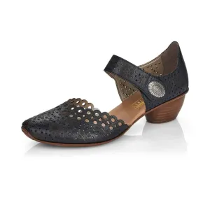Rieker Shoes 43753-00 Black Mary Jane
