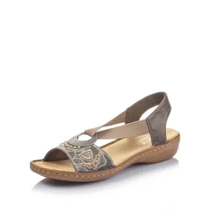Rieker Shoes 608B9-45 Grey Slip On