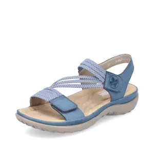 Rieker Shoes 64870-14 Velcro Z-Strap Blue