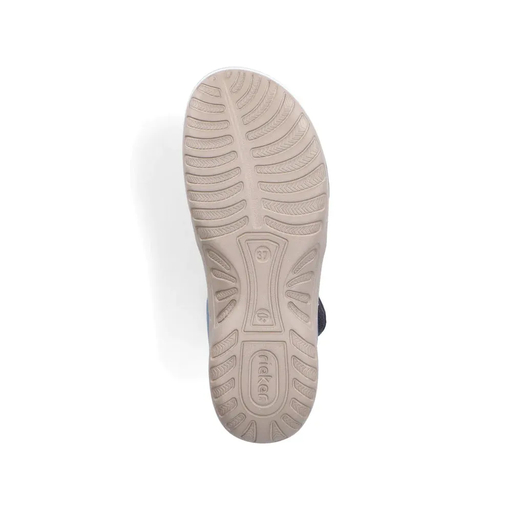 Rieker Shoes 64870-14 Velcro Z-Strap Blue
