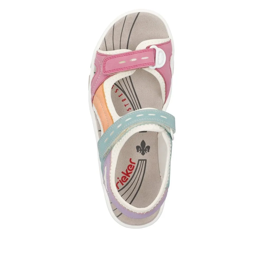 Rieker Shoes 68866-92 Velcro Retro Multi