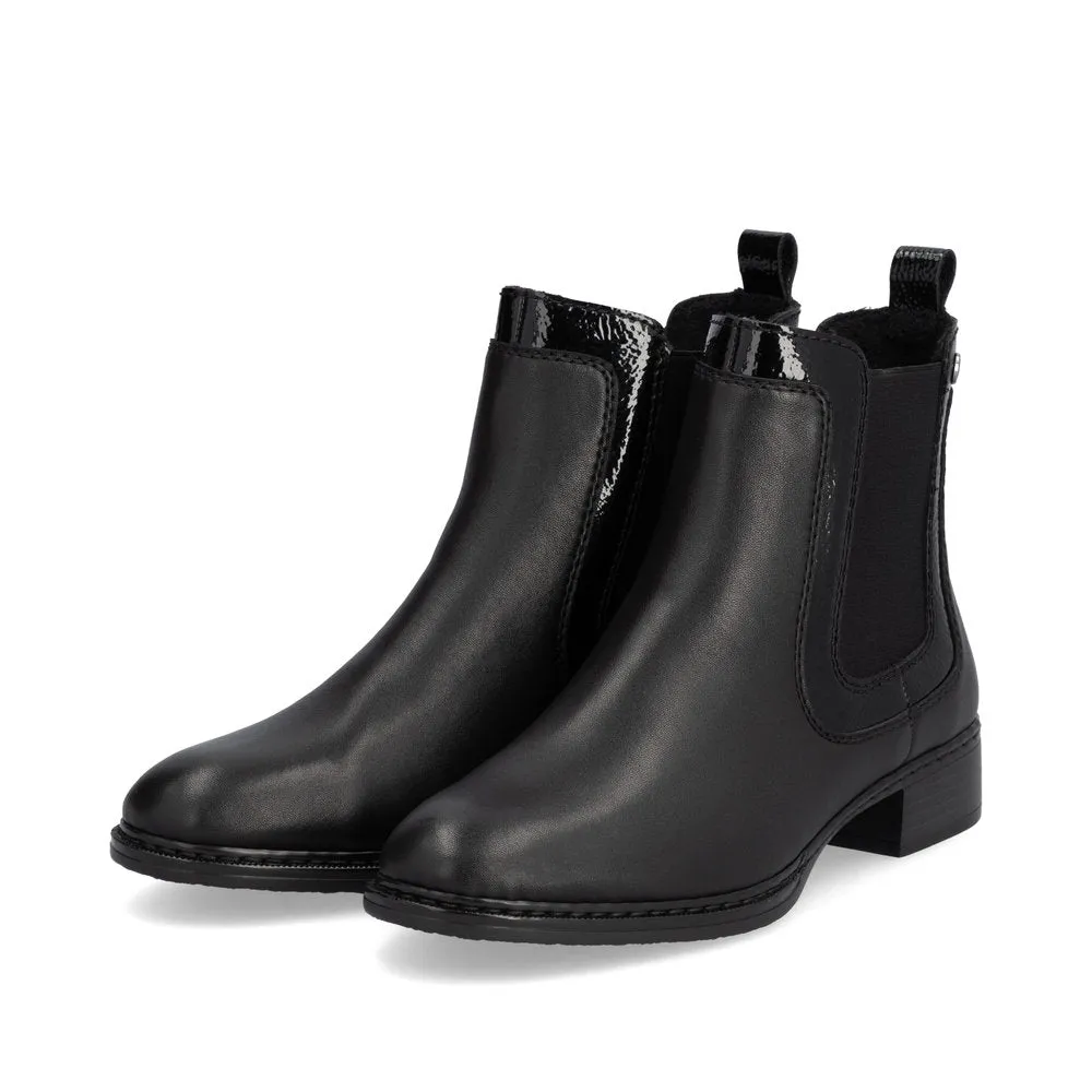 Rieker Shoes 73457-00 Chelsea Black