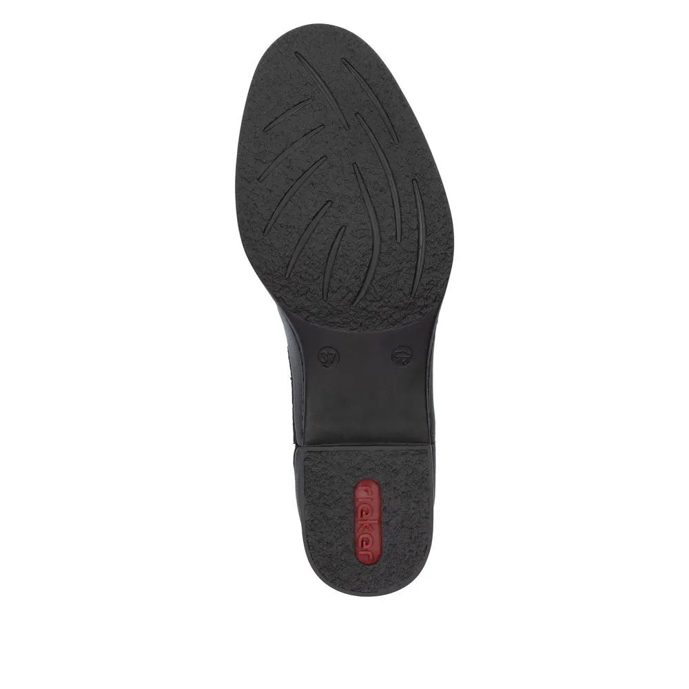 Rieker Shoes 73457-00 Chelsea Black