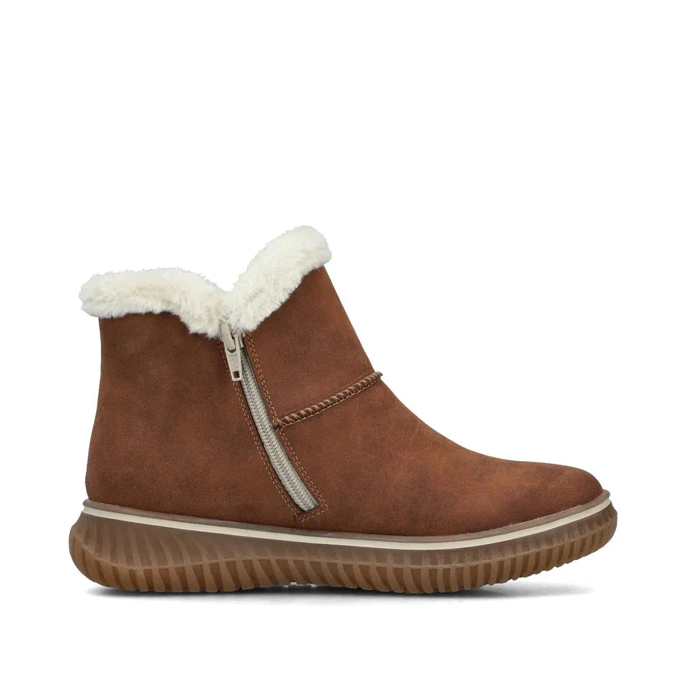 Rieker Shoes 74260-25 Brandy Side Zip RTex