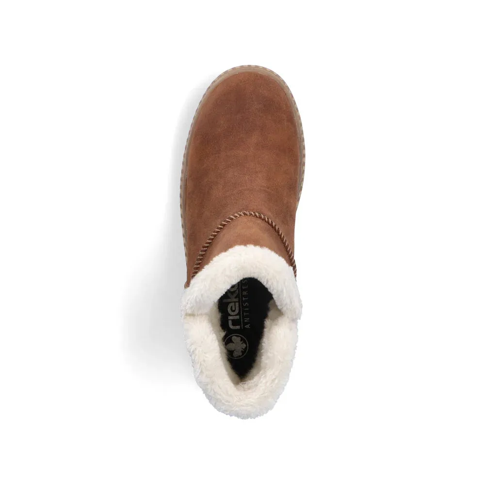 Rieker Shoes 74260-25 Brandy Side Zip RTex