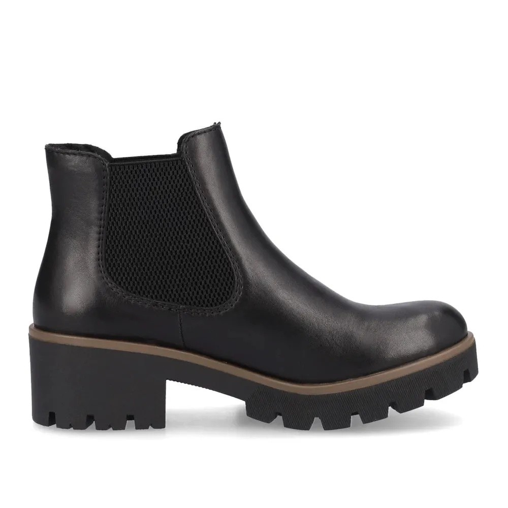 Rieker Shoes 79265-02 Black Chelsea